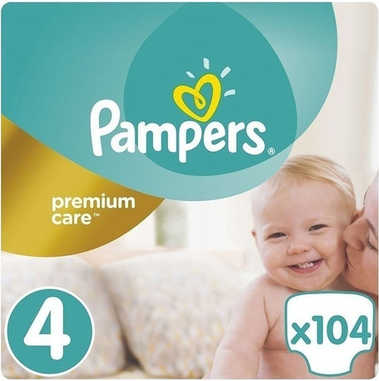 Pampers Tape Diapers Premium Care No. 4 for 9-14kg 104pcs