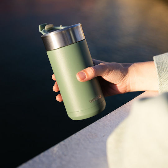 Quokka Tumblers Ποτήρι Θερμός Ανοξείδωτο BPA Free 400ml Pine