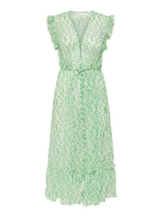 Only Women's Maxi Kimono Beachwear Green