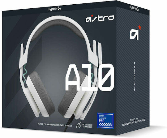 Astro A10 Gen. 2 Over Ear Gaming Headset with Connection 3.5mm White