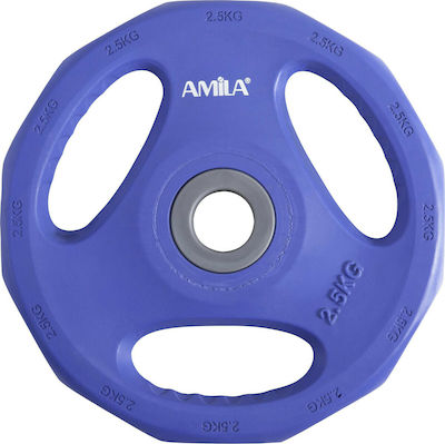 Amila Pump Rubber Δίσκος Λαστιχένιος 1 x 2.5kg Φ28mm με Λαβές