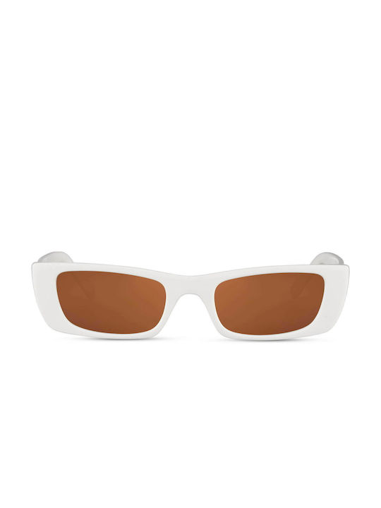 Solo-Solis Sonnenbrillen mit Weiß Rahmen NDL2955