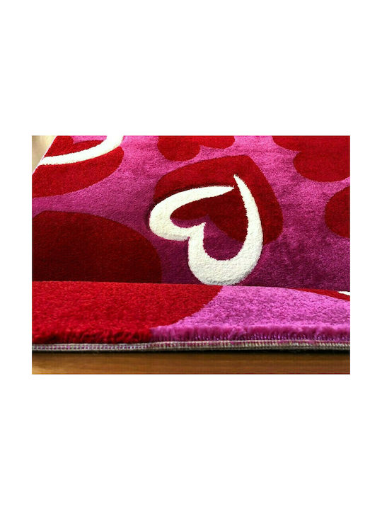 Koulis Carpets 1477A Παιδικό Χαλί Καρδιές Κόκκινο 165x230cm