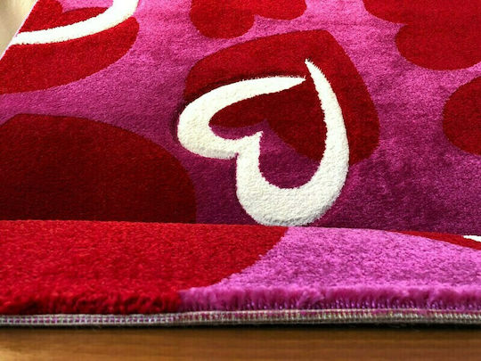 Koulis Carpets 1477A Kinder Teppich Herzen Rot 165x230cm Koulis Carpets 1477A Kinder Teppich Herzen Rot 165x230cm