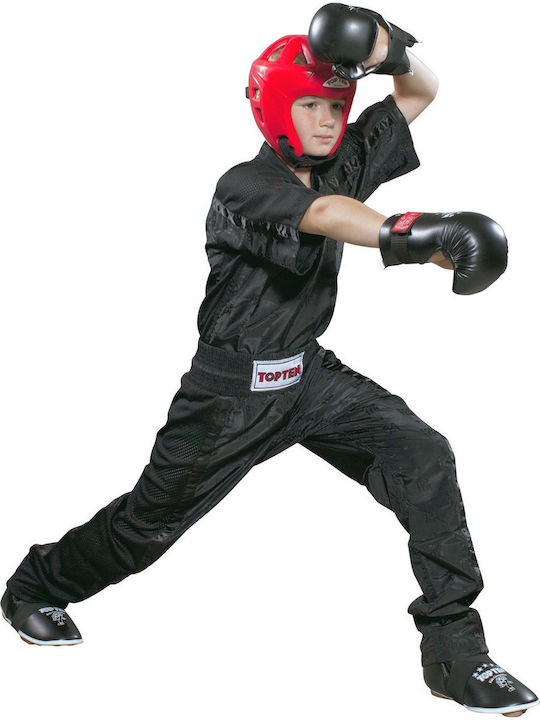 Top Ten Ενηλίκων / Παιδικό Παντελόνι Kick Boxing Μαύρο