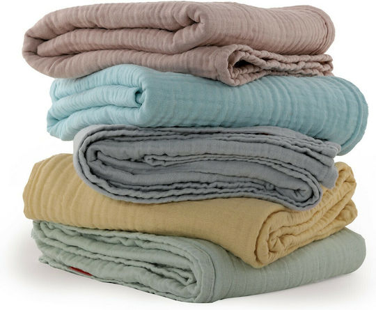 Nef-Nef Homeware Κουβέρτα Κούνιας Whisper Βαμβακερή Ροζ 110x150εκ.