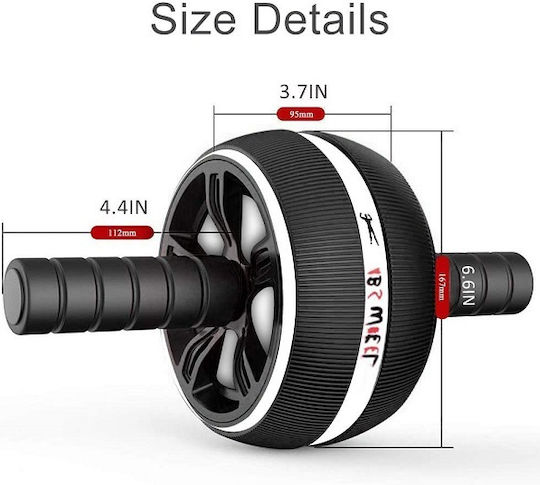 25439-5 Abdominal Wheel Black