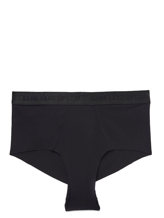 Hochtailliert Damen Slip Schwarz