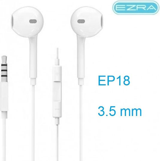 Ezra Esdras EP18 Earbuds Handsfree with 3.5mm Connector White