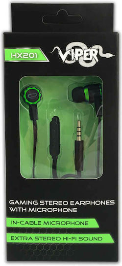 Esperanza Viper In-ear Handsfree με Βύσμα 3.5mm Πράσινο