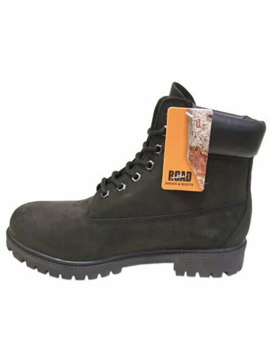 Leder Schwarz Stiefel