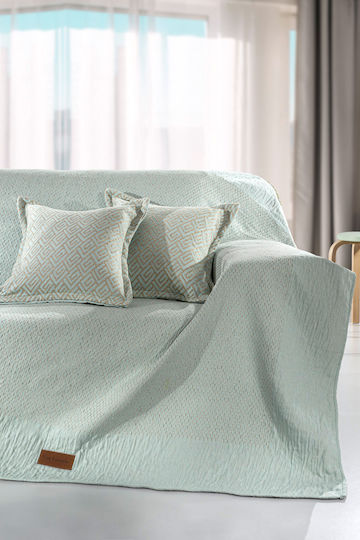 Guy Laroche Dreisitzer-Sofa Wurf 2 Seiten Escada 180x300cm Aqua