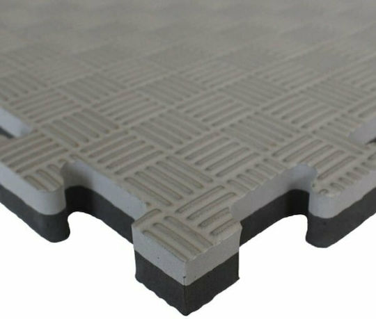 Viking Double Sided Black/Grey Puzzle Gym Mat 100x100x2.5cm 1 Piece