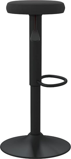 Табуретка Бар с регулируема височина Черно 2бр 31x31x58-78см