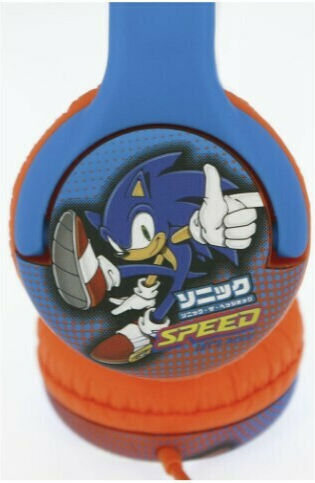 OTL Sega Sonic the Hedgehog Wired On Ear Headphones Blue