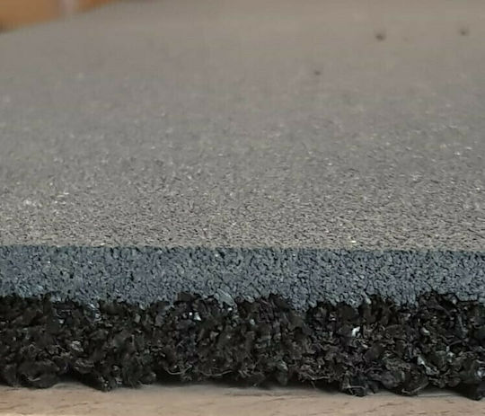 Luxury Fitness Δάπεδο Οργάνων Γυμναστηρίου Γκρι 100x100x1.5cm 1τμχ
