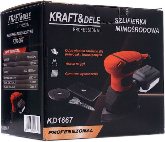 Kraft & Dele Electric Multi-Sander 1200W with Suction System KD1667
