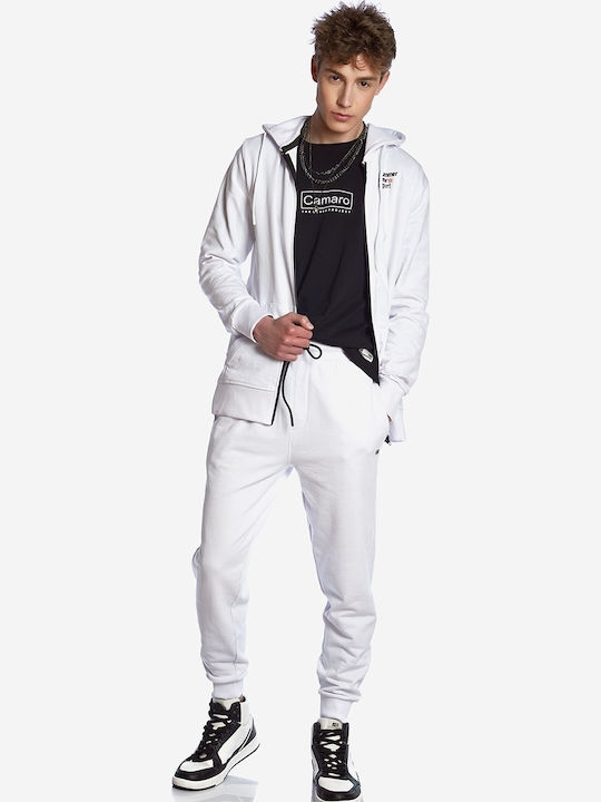 White Hoodie Cardigan