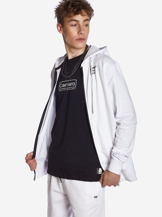 White Hoodie Cardigan
