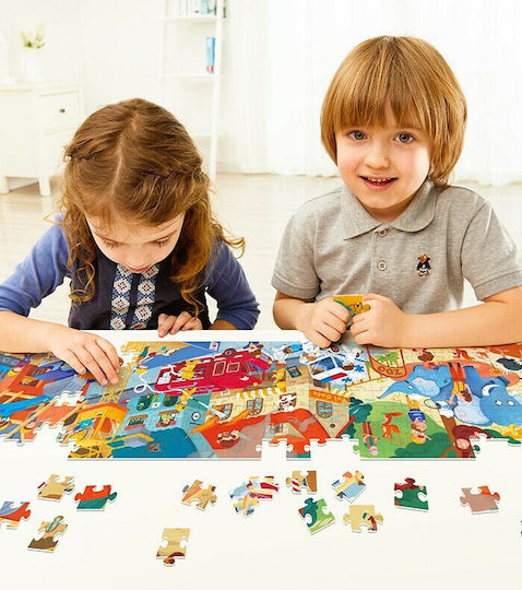 Παιδικό Puzzle Άγρια και Χαρούμενα Ζωάκια για 5+ Ετών 256pcs Toi World