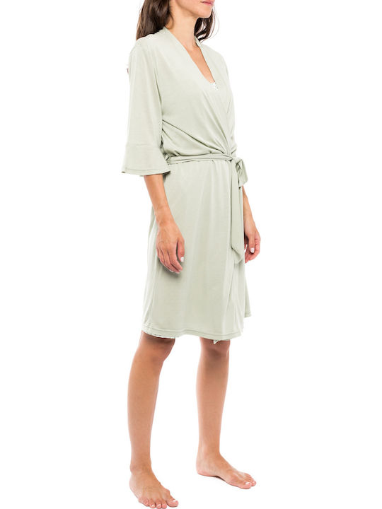 Pink Label Pentru Femei Halat Green Grove