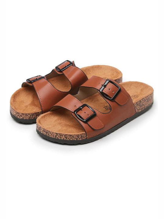 Funky Buddha Women's Flat Sandals In Brown Colour