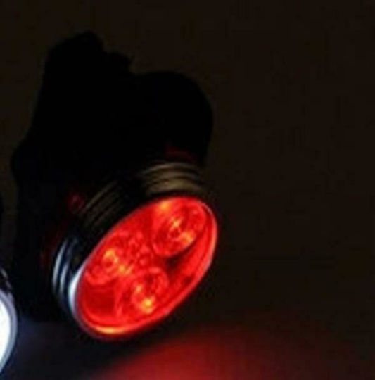 HJ-030 Rechargeable Rear Bicycle Light 3-LED 160LM
