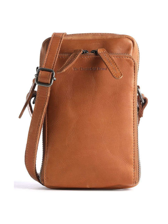 The Chesterfield Brand Brand Hamilton Leder Herrentasche Schulter / Crossbody Tabac Braun