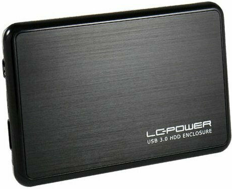 LC-Power Твърд диск кутия 2.5" SATA III с връзка USB 3.0 в Черен цвят