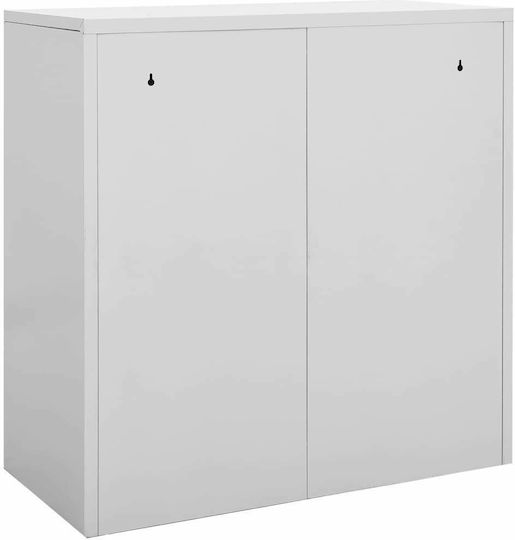 Metallischer Schließfach mit Verriegelungsfunktion mit 9 Außenschränke offen Grau 90x45x92.5cm