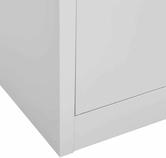 Metallischer Schließfach mit Verriegelungsfunktion mit 9 Außenschränke offen Grau 90x45x92.5cm