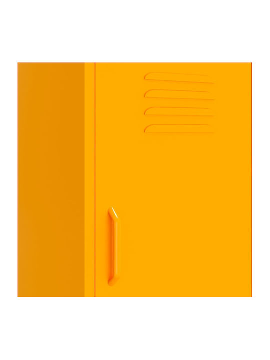 Dulap cu o ușă Metal cu 2 Rafturi Mustard 42.5x35x101.5cm