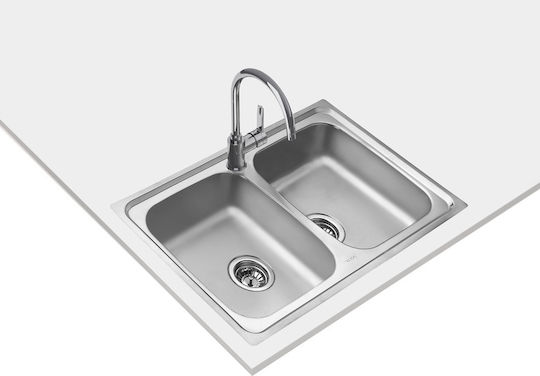 Teka Starbright 80 E-XN 2B Ένθετος Inox Σατινέ Μ79xΠ50cm Ασημί