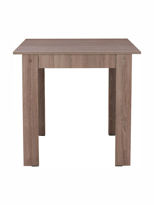 Tisch Küche Holz Sonoma Oak Truffle 80x80x77cm