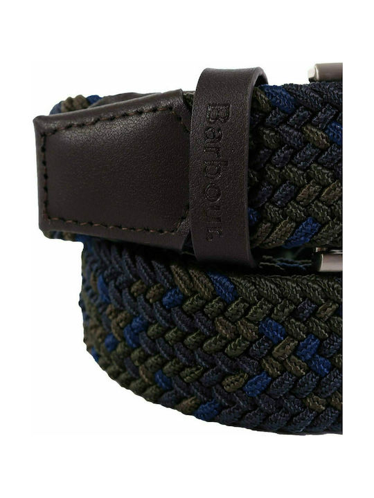 BARBOUR BELT STRAP TARTAN FORD BLUE-HAWK