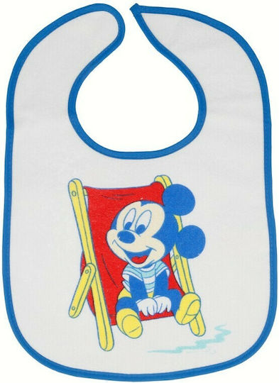 Stor Σαλιάρα Υφασμάτινη με Αυτοκόλλητο Mickey Mouse 2τμχ