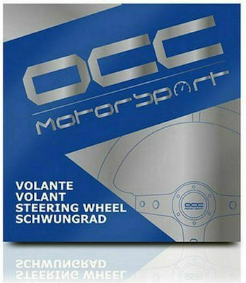 OCC Motorsport Alcantara Three Spoke Car Steering Wheel Red/Black