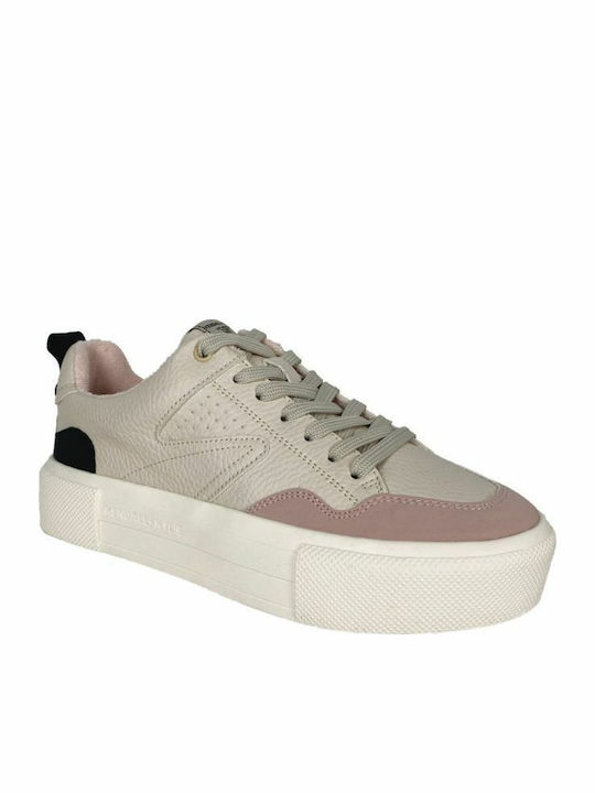 Kendall + Kylie Baroness Flatforms Sneakers Beige