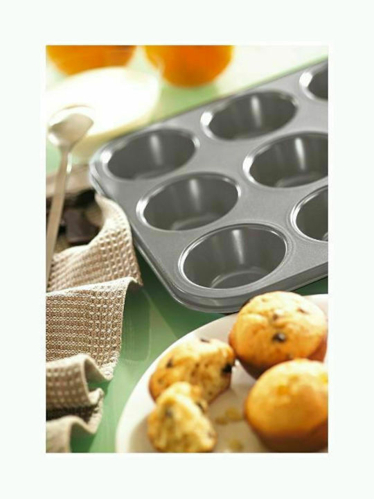 Max Home Happy Hour Φόρμα Ζαχαροπλαστικής για Cupcakes/Muffins από Αλουμίνιο 12 Θέσεων 27x36εκ. Green