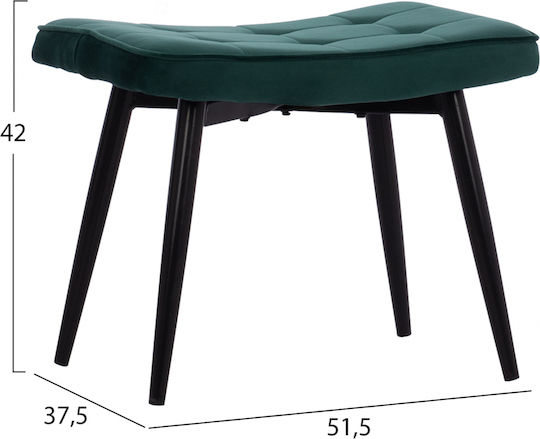 Crawley Bergère cu Puf Catifelat Cypress 70x57x103cm