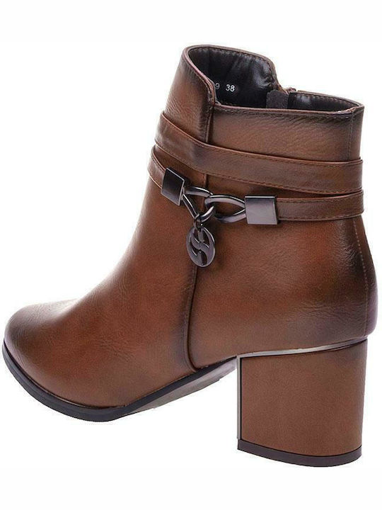 Stiefeletten Damen Braun