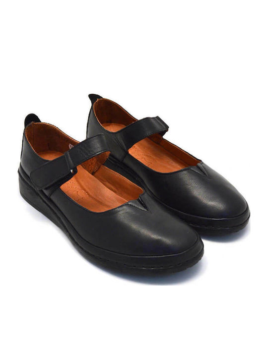 Anatomic Leather Ballerinas Black