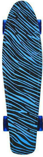Nils Art Tiger Complete Penny Board 5.51" Blue