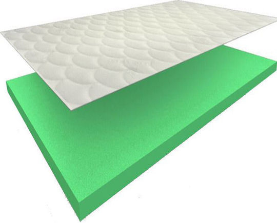 Eco Sleep Mattress Topper Waterfoam Semi-Double Foam Infused with Aloe & Removable Cover 110x190x4cm