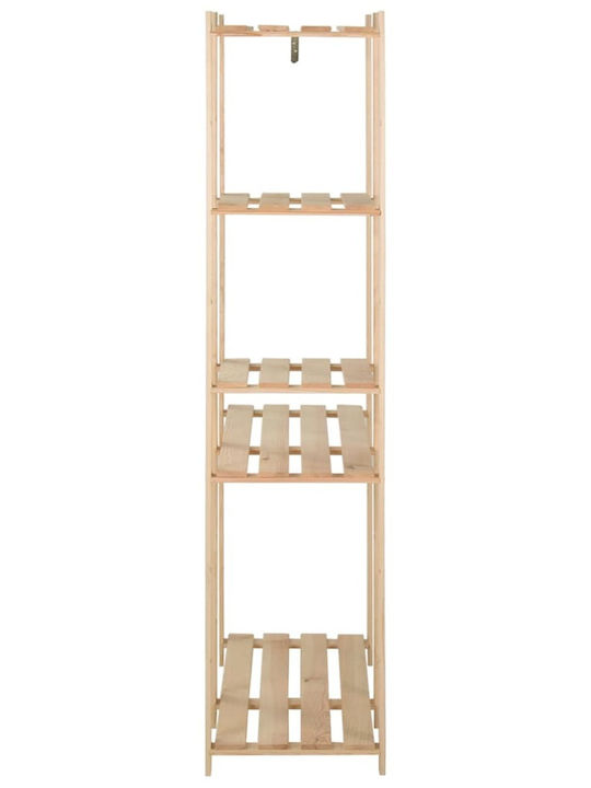 vidaXL Floor Garment Rack made of Wood Beige 110x38x170cm