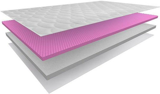 Eco Sleep Mattress Topper Touch Super Double Memory Foam with Removable Cover 170x200x10cm
