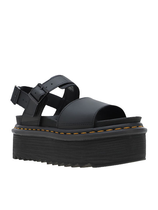Dr. Martens Voss Quad Leather Sandals Black