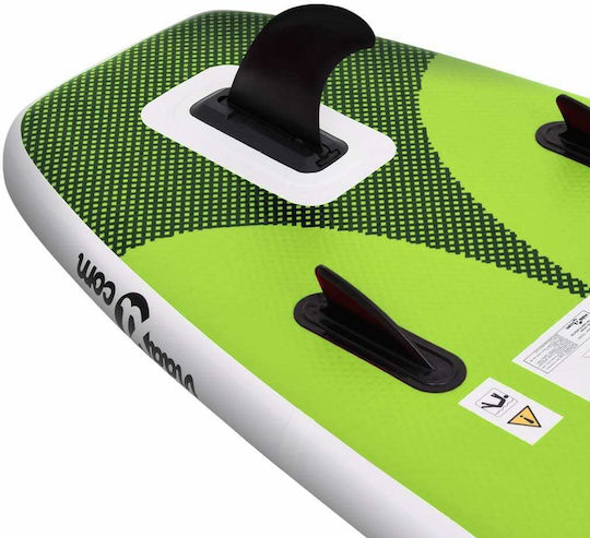 vidaXL Φουσκωτή Σανίδα SUP με Μήκος 3m Πράσινη