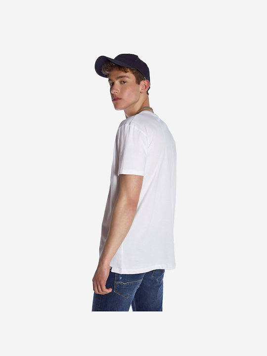 Brokers Jeans Herren T-Shirt Kurzarm Weiß