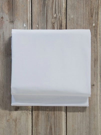 Nima Sheet for Single Bed 160x260cm. Unicolors White